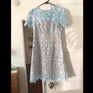 Eliza J Blue Lace Dress